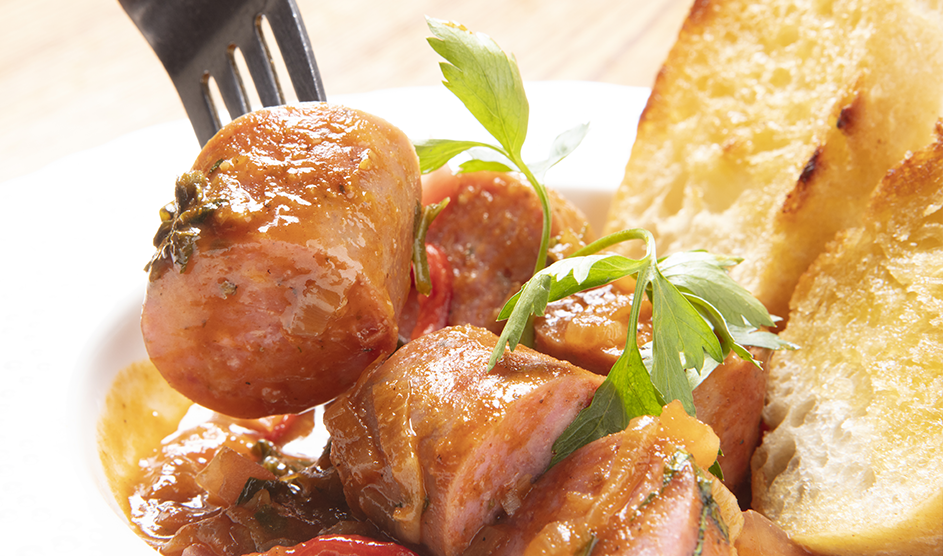 Chorizos a la cerveza