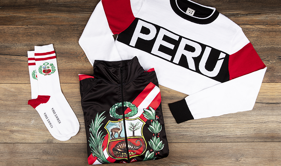 Sweater Perú, medias y casaca del escudo